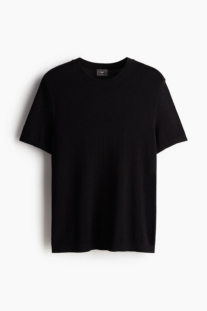 Slim Fit Woven T-shirt