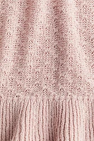 Ruffle-Trimmed Pointelle-Knit Top