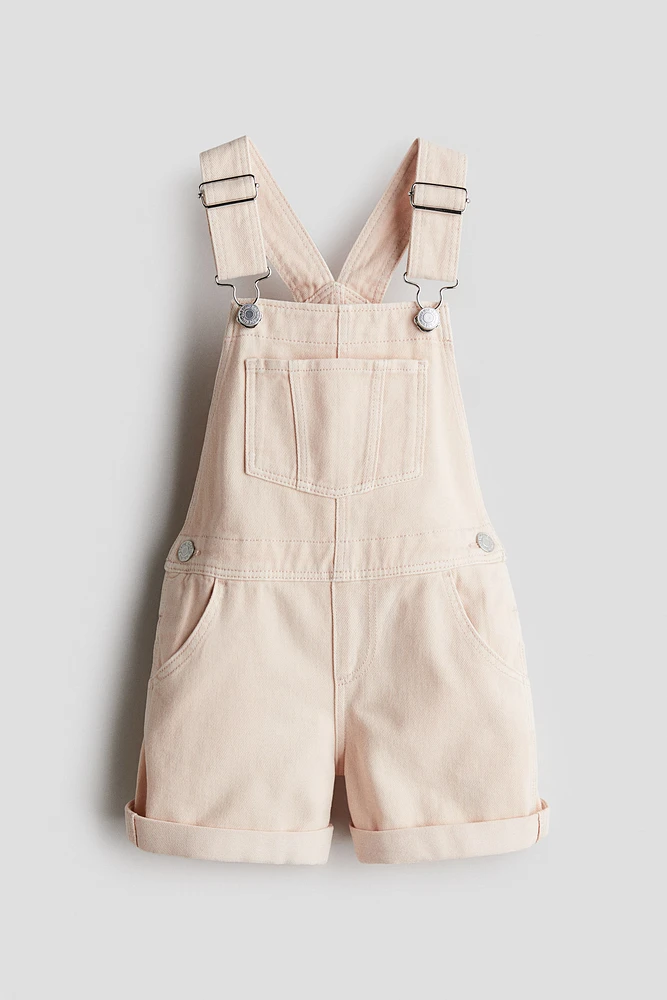 Denim Overall Shorts