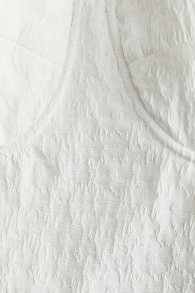Haut court en jacquard