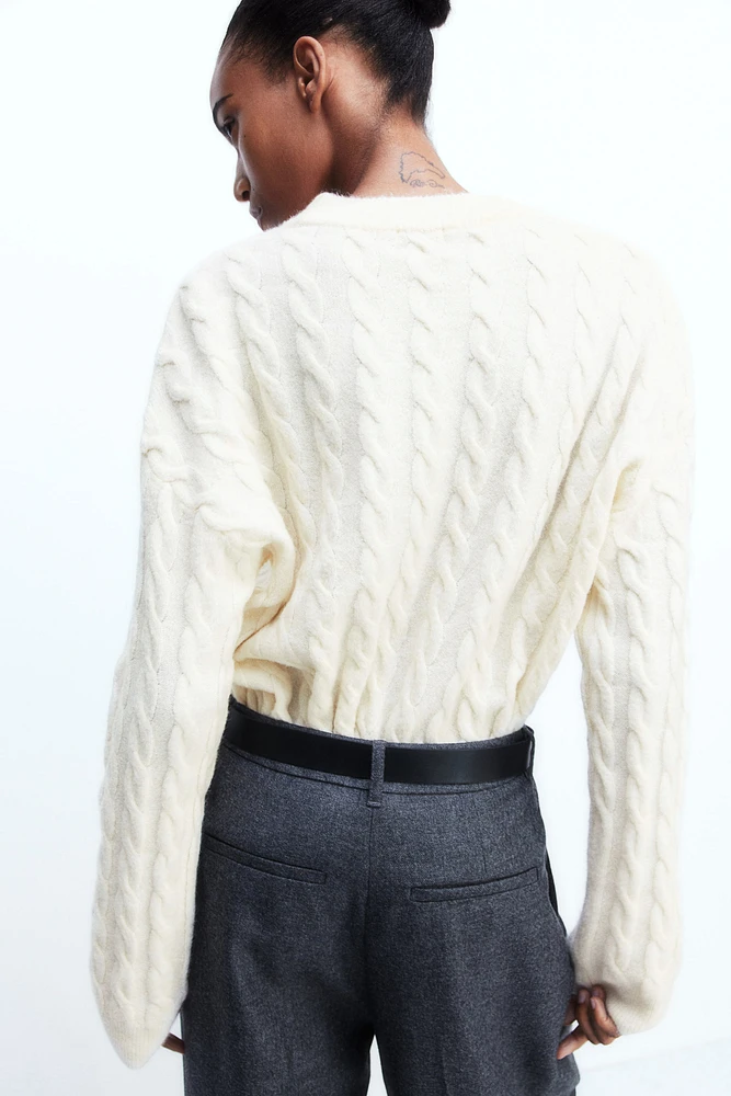 Cable-Knit Sweater