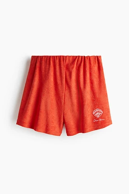 Short en tissu éponge