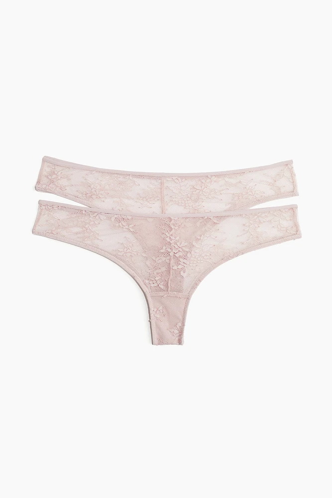2-pack Lace Brazilian Briefs