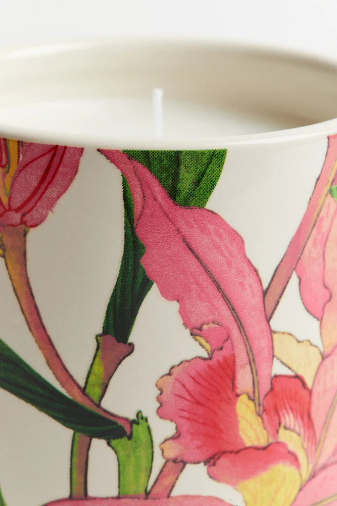 Bougie parfumée en pot de céramique
