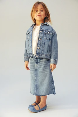 Denim Midi Skirt