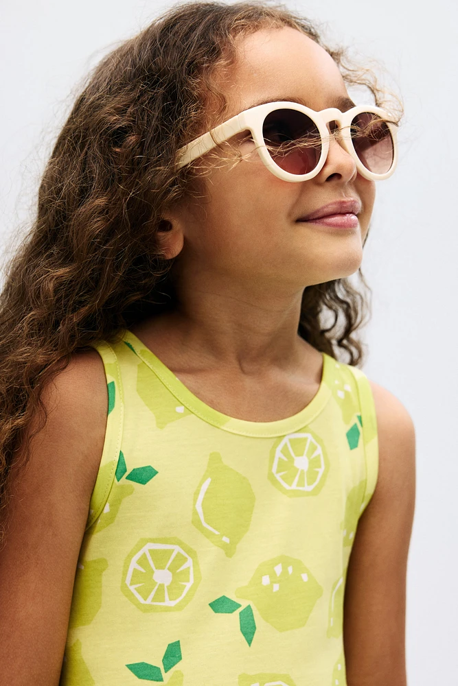 Robe à motif en coton