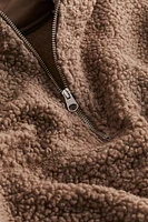 Half-zip Teddy Hoodie