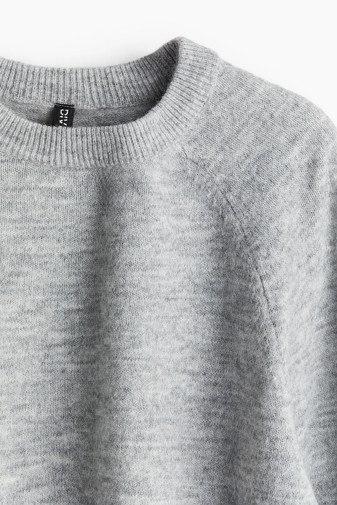 Short Fine-Knit Sweater