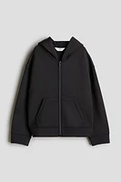 Oversized Scuba Hooded Jacket