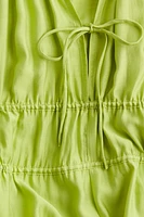 Oversized Drawstring-detail Dress