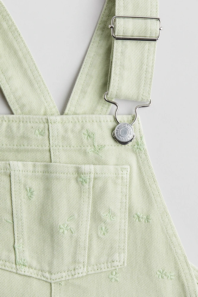 Denim Overall Shorts