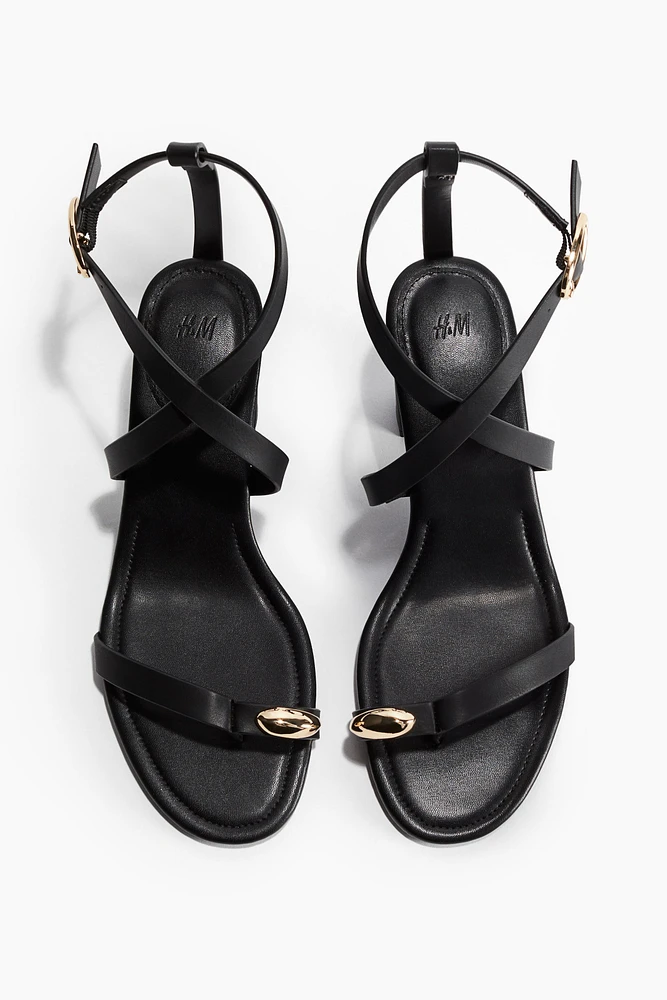 Block-Heeled Sandals