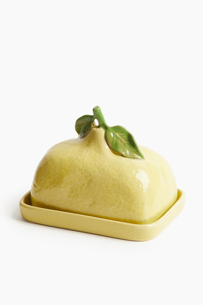 Stoneware Butter Dish