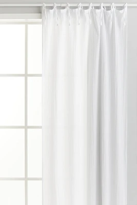 Wide Cotton Muslin Curtain Panel