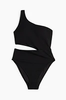 Padded-Cup High-Leg Swimsuit