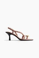 Heeled Suede Sandals