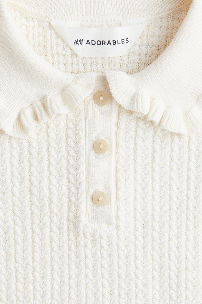 Cable-Knit Cotton Top