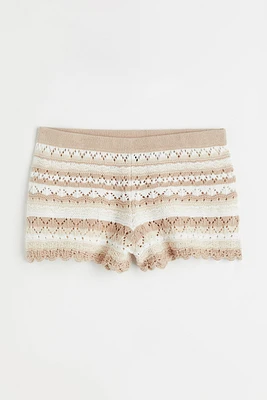 Crochet-look Shorts