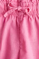 Short en lin mélangé