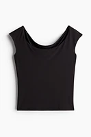 Ballerina-neckline Top