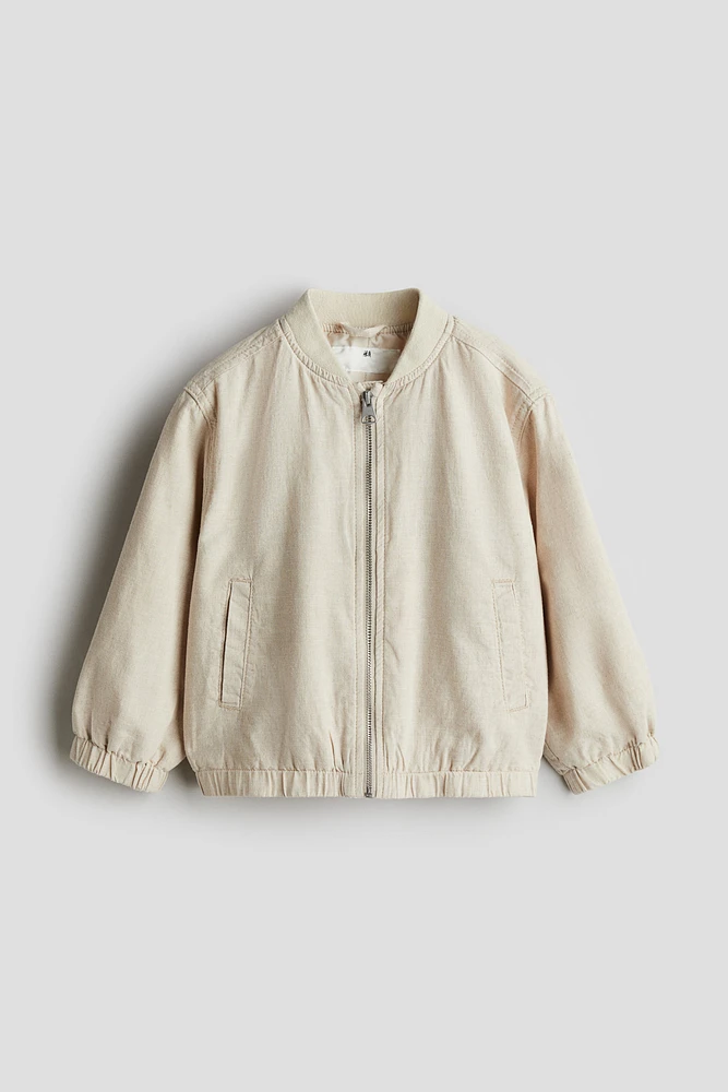 Linen-Blend Jacket