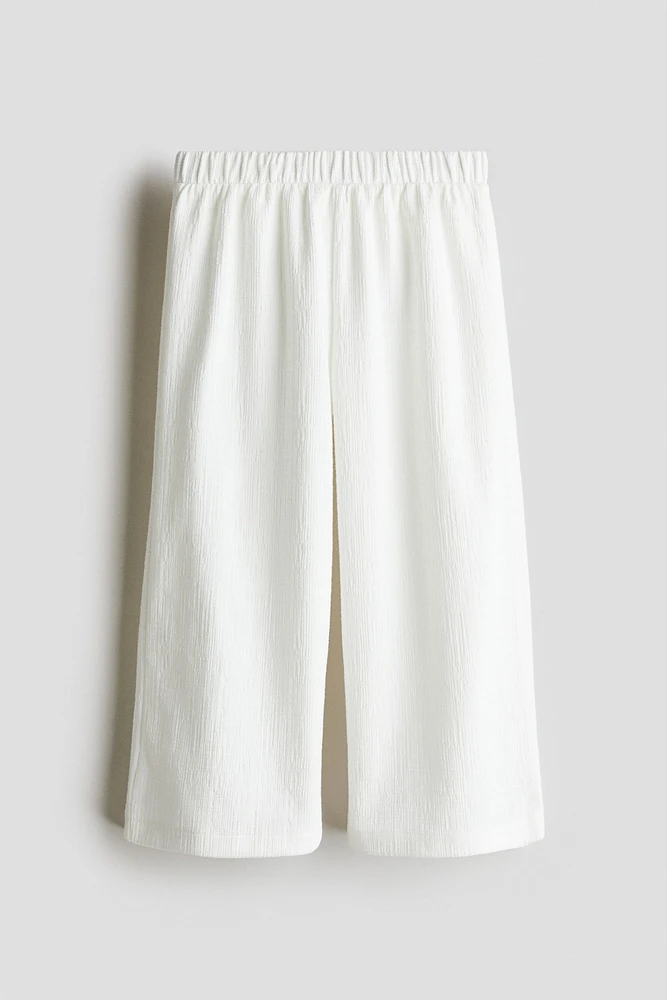 Pantalon à jambes larges en jersey