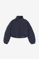 Water-repellent Cropped Puffer Jacket