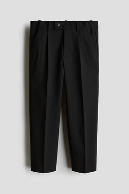 Tailored wool-blend trousers