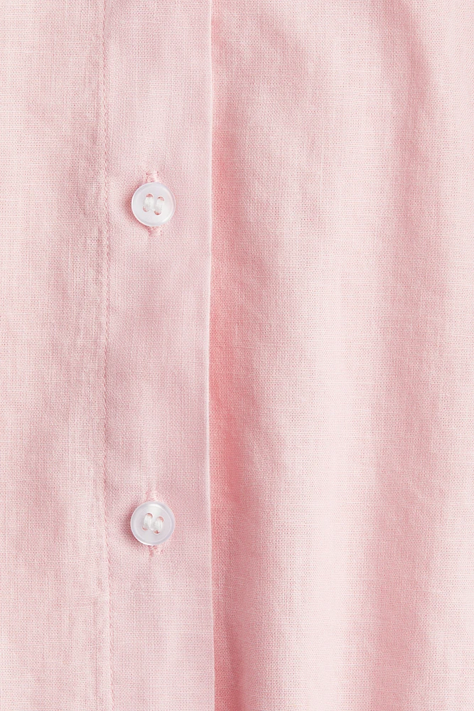 Linen-Blend Shirt