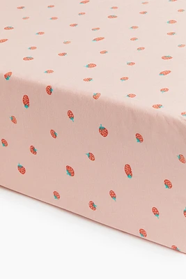 Patterned Cotton Fitted Sheet
