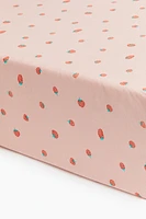 Patterned Cotton Fitted Sheet