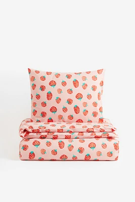 Patterned Twin Duvet Cover Set