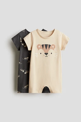 Lot de 2 pyjamas en jersey coton