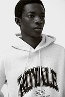 Loose Fit Printed Hoodie