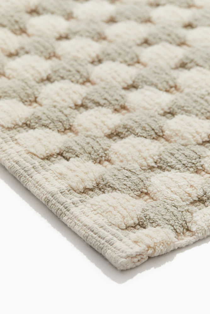 Patterned Cotton Bath Mat