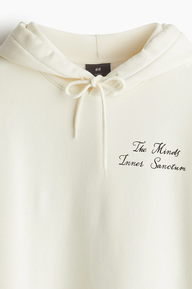 Loose Fit Printed Hoodie
