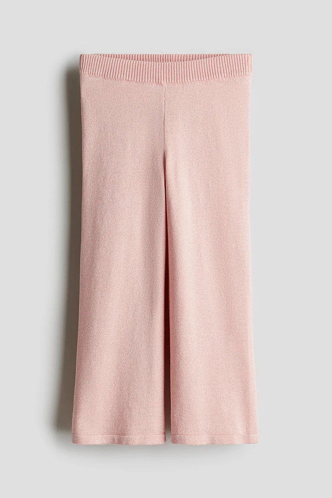 Fine-Knit Glittery Leggings