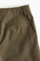 Raw-Edge Twill Chinos