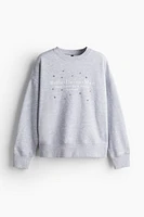 Oversized Sweatshirt with Motif