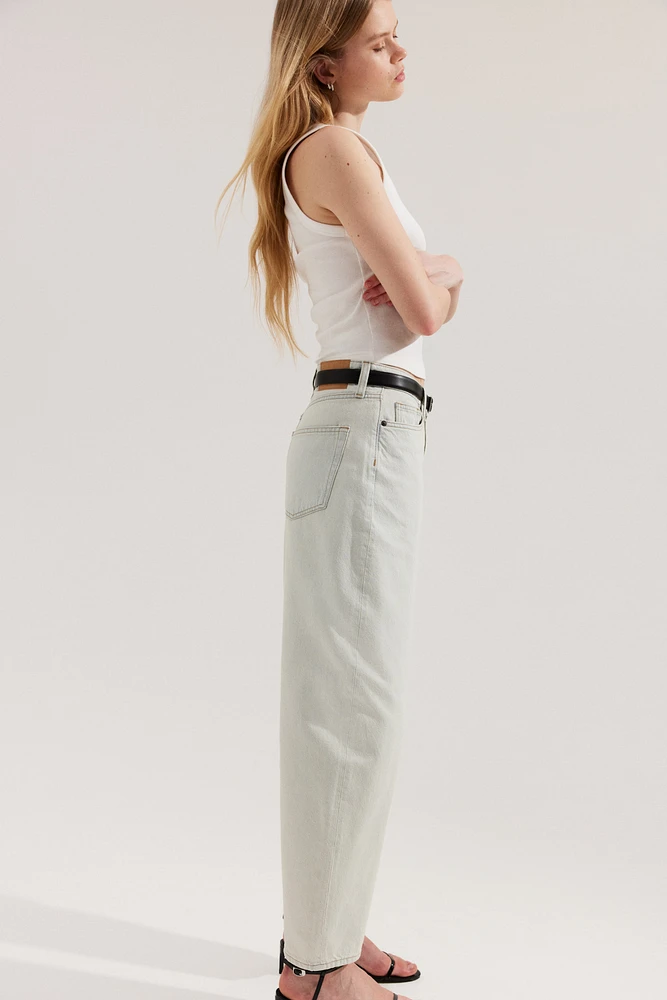 Jean Taille Haute Coupe Tonneau