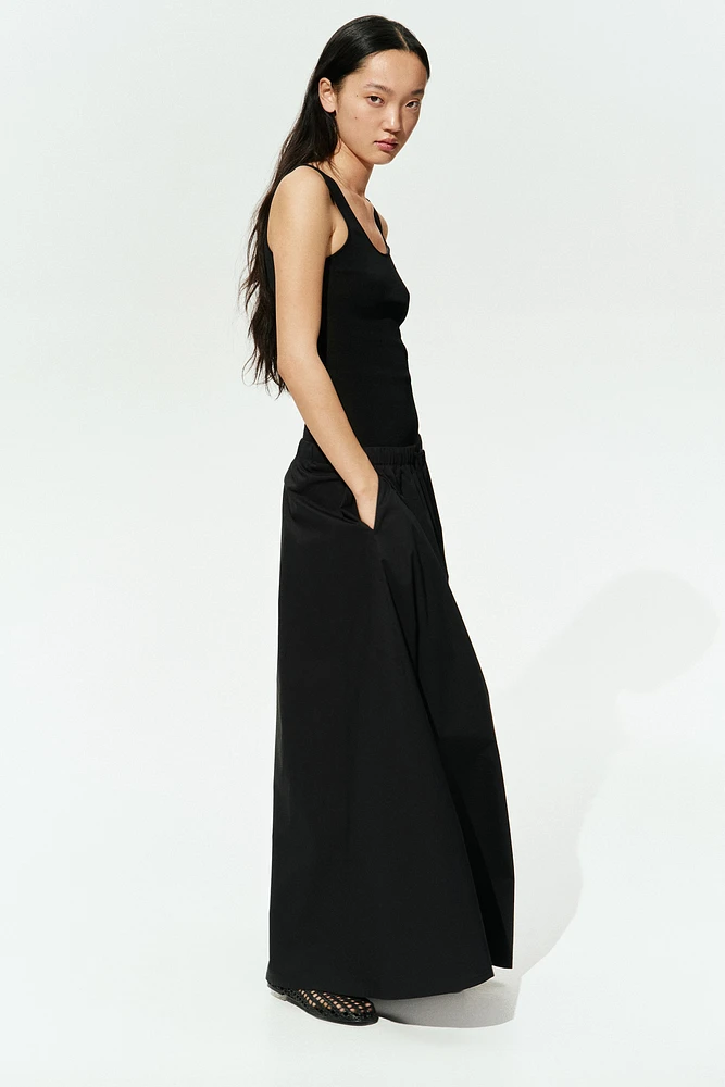 Jupe corolle maxi