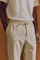 Regular Fit Linen-blend Pants