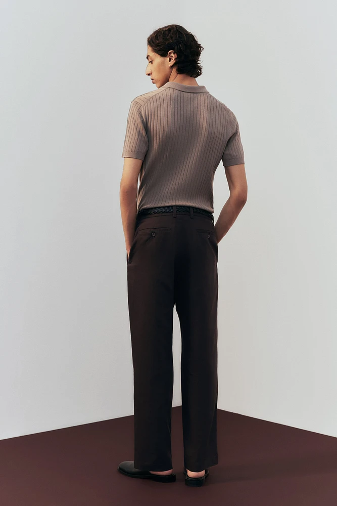 Pantalon décontracté en lin mélangé