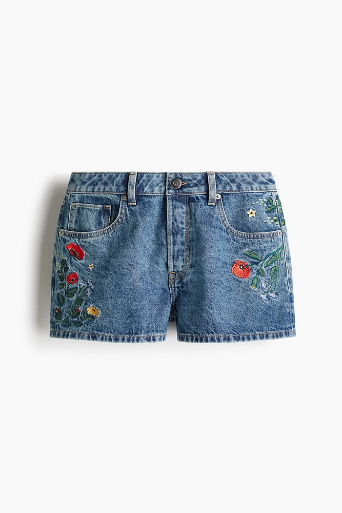 High Denim Shorts