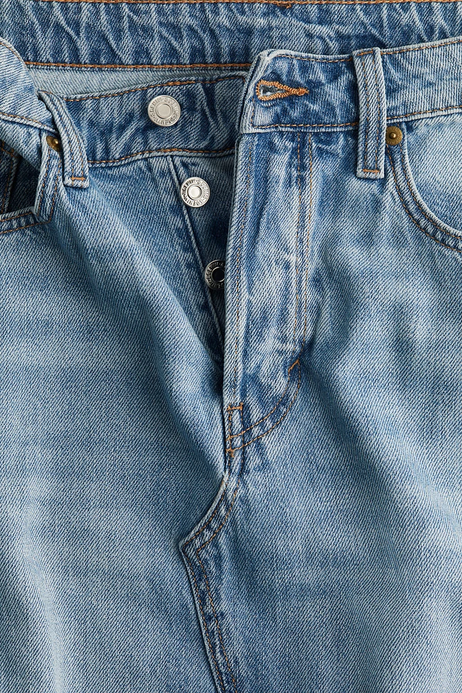 Jupe trapèze en denim