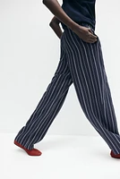 Linen-Blend Pants