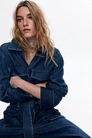 Denim Utility Jumpsuit