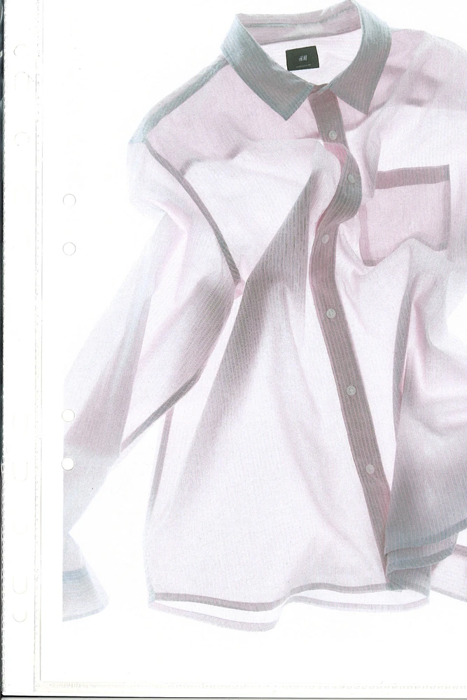 Oversized-Fit Seersucker Shirt