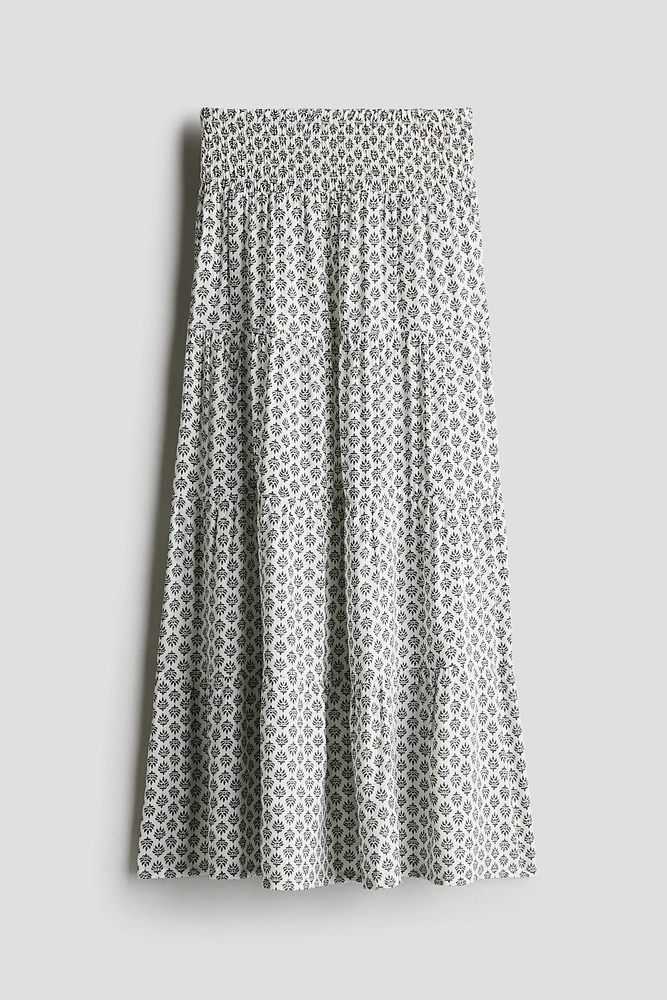 Smocked Tiered Skirt