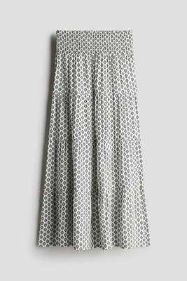 Smocked Tiered Skirt